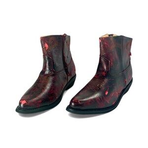 Men's Stylish Leather Saddle Tramp Boots